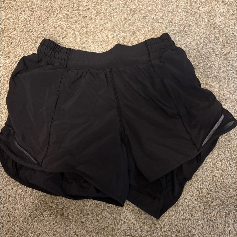 Black Lululemon Hotty Hot Shorts